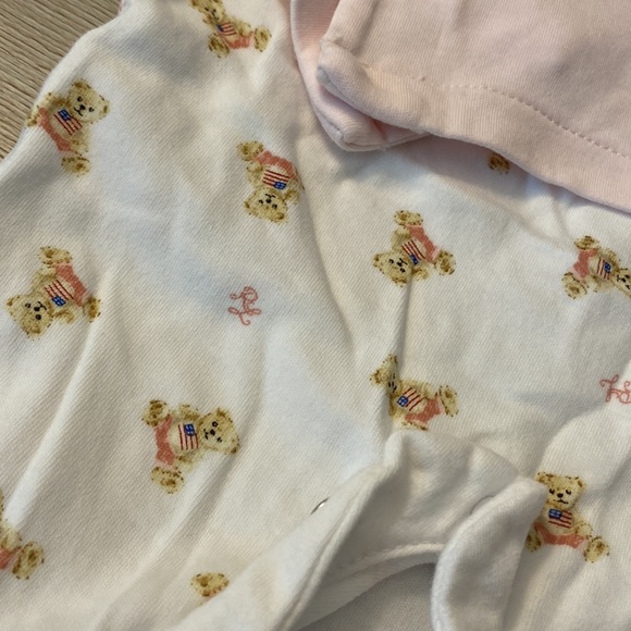 Ralph Lauren Sleeveless Footie and Sweater Set 100% Cotton 3M - Picture 6 of 11